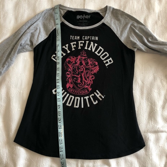 Harry Potter Gryffindor Quiddich Raglan Top - Picture 3 of 6